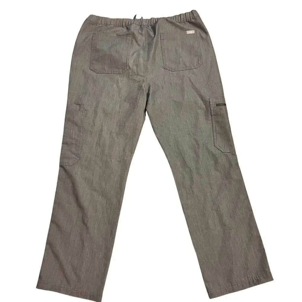 Figs Men’s Scrub Pants Size Med Graphite Cairo Pisco Axim Cargo Medical Uniform